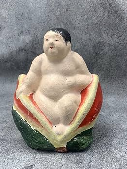 レトロ桃太郎人形骨董品 骨董品 五月人形 桃太郎 木目込日本人形 古美術 置物 インテリア